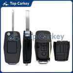 TopCarkey Replacement Flip Remote Key Shell Fob Housing Case for SINOTRUK HOWO T7H TH alternate view