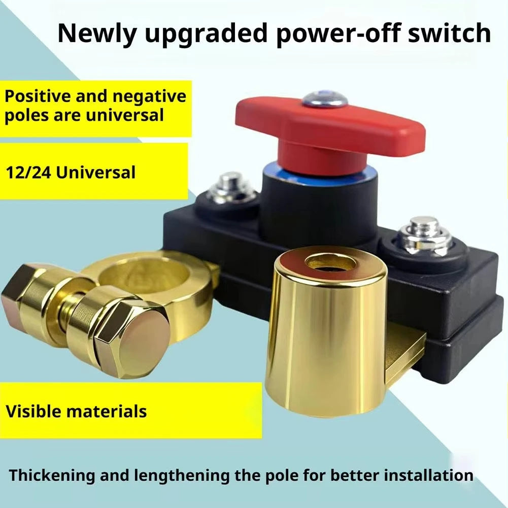 12V/24V Car Battery Cut Off Switch Disconnect Automatic Circuit Breaker Anti-Leakage Switch Isolator