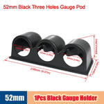 52MM 7-in-1 Car Gauge Set | LED Dual Display with Sensors for 12V Gasoline Vehicles close-up view