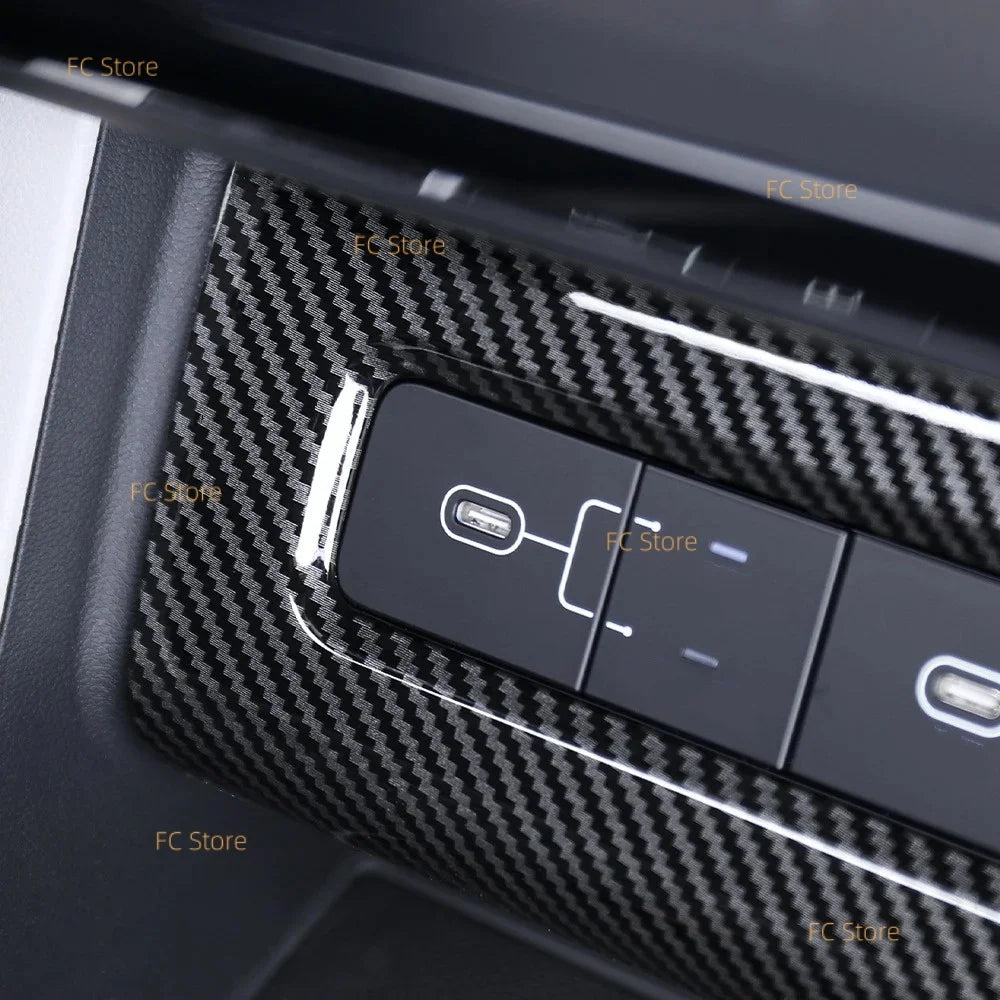For Hyundai For Tucson NX4 2025 2026 Center Console Cover Interior Styling Style USB Port Charger Socket Frame Trim Auto Interio