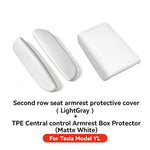 YZ Silicone Second Row Armrest Protective Cover For Tesla New Model YL Custom Fit Ant alternate view