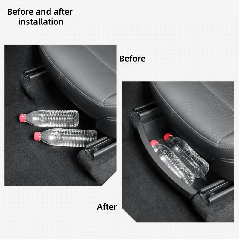 Front Row Under Seat Storage Box for Tesla Model Y 2025 Juniper | TPE Car Organizer alternate view