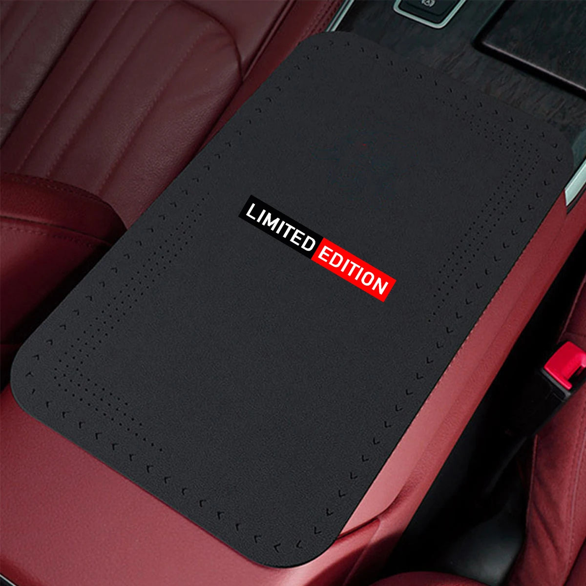 1pc Suede Car Armrest Pad For Toyota Lexus Nissan For Chevrolet KIA Auto Center Console Storage Box Cushion Protector