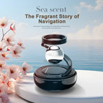 Solar Power Car Perfume Auto Air Freshener Suspended Ornaments Rotating Aromatherapy lifestyle view