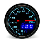 52mm 7 Color LED Dual Display Gauge | Boost PSI BAR Water Oil Temp Pressure Voltmet additional angle