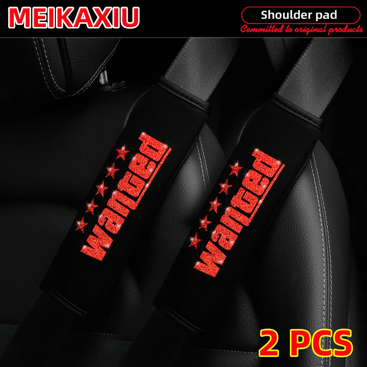 WANTED: Breathable Fabric Car Shoulder Cover with Safety Belt Decoration. New Type of close-up view