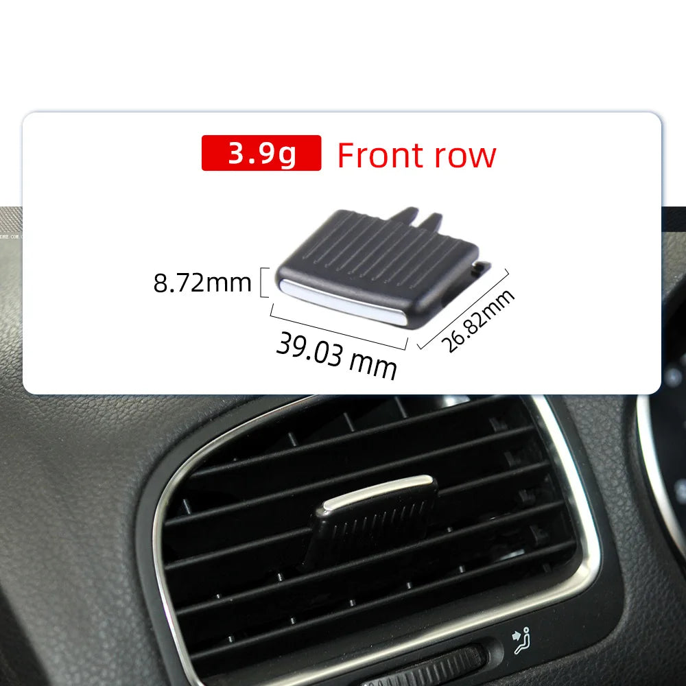 Car Dash Front Rear Air Conditioner AC Vent Grille Outlet Tab Clip Slider For Volkswagen Golf 6 Sagitar Jetta 5KD819703