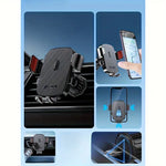Lcars Mobile Phone Car Mount, Car Dashboard Air Vent Mount, In-Car Phone Holder with Navigation Support That Does Not Block the Line of Sight