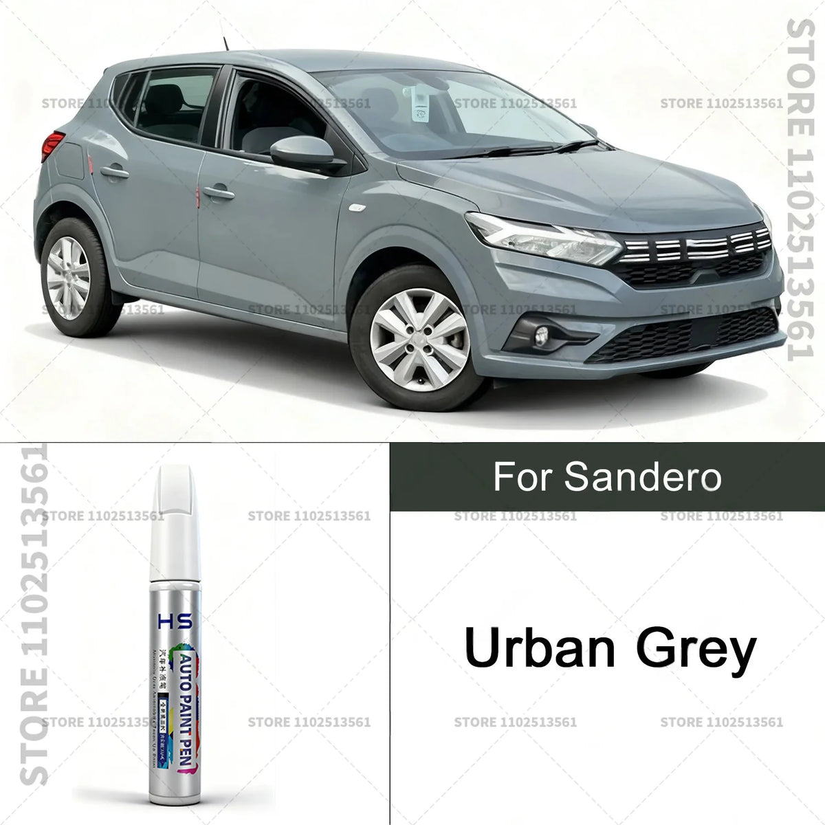 For Sandero Paint Repair Pen Touch Up Scratch Remover DIY Car Accessories Pearl Black lifestyle view
