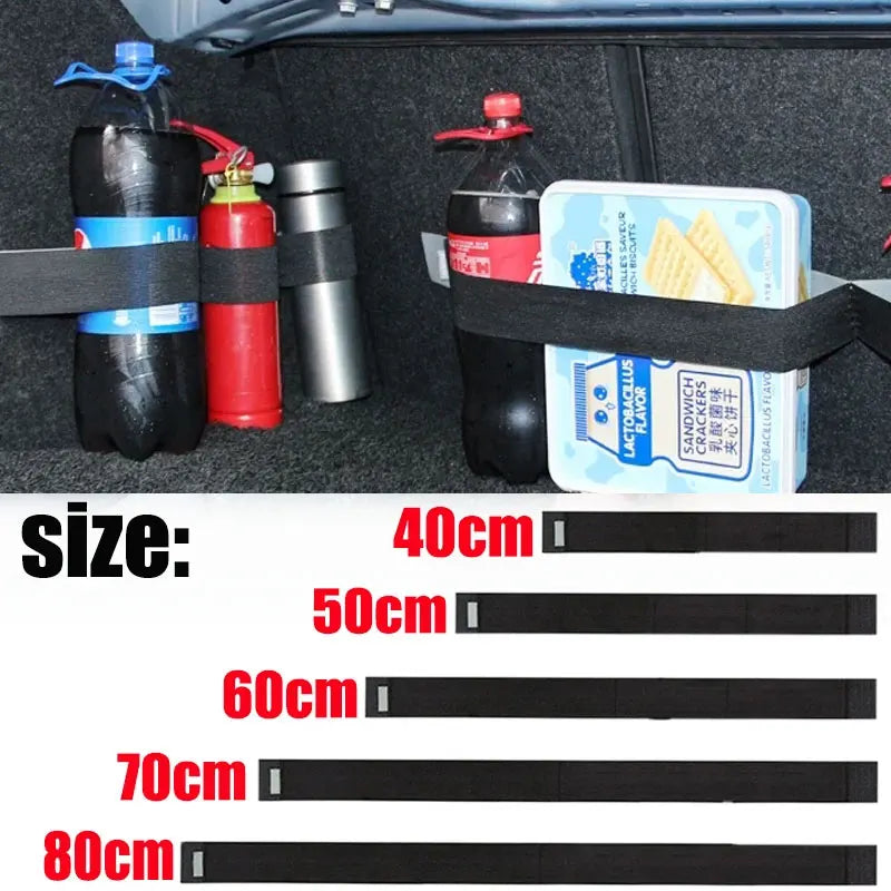 Car Trunk Organizer Elastic Fixing Tape Fire Extinguisher Water Tank Miscellaneous Storage Fixing Ta