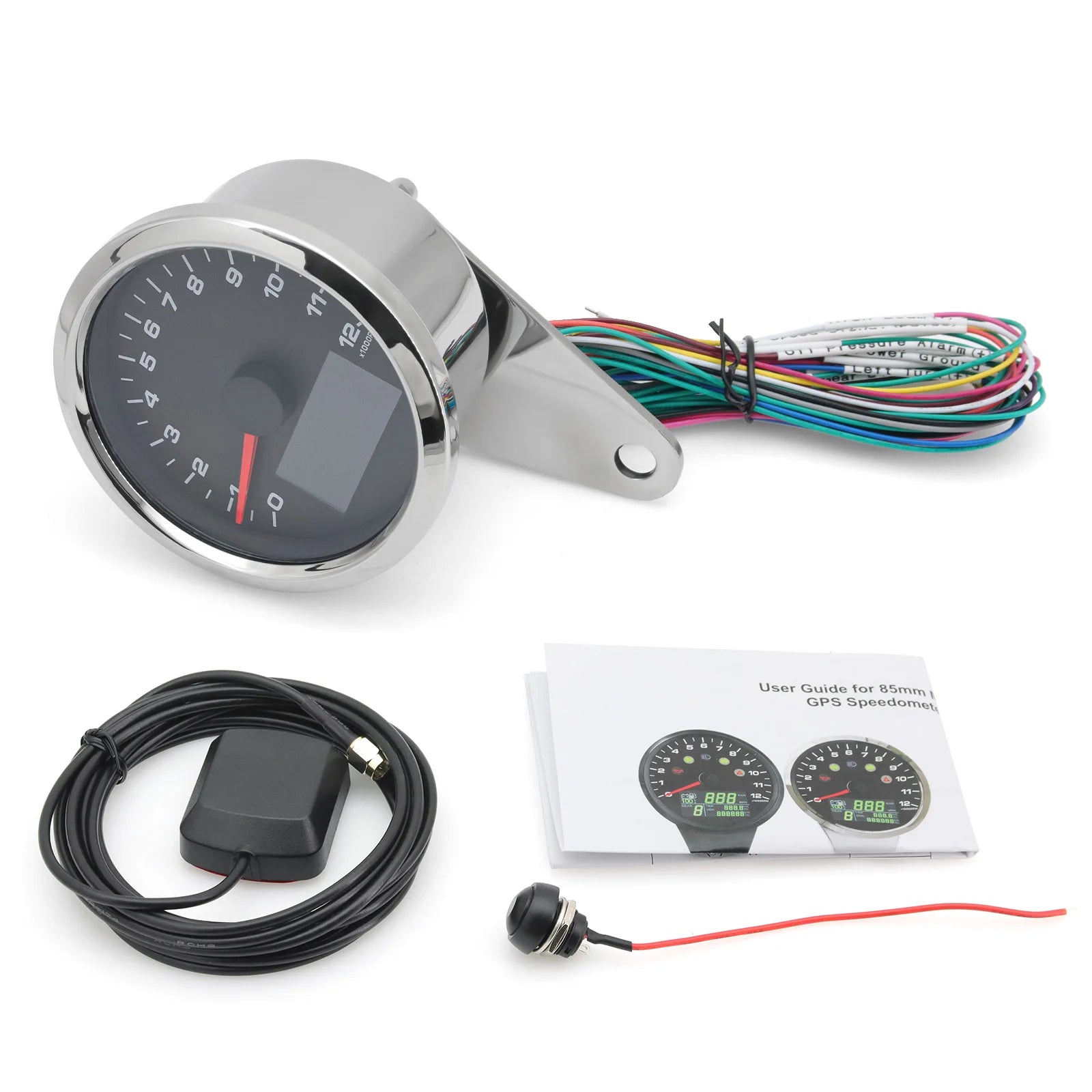 Multifunctional GPS Speedometer Tachometer Odometer | 7-in-1 Car Motorcycle Gauge lifestyle view