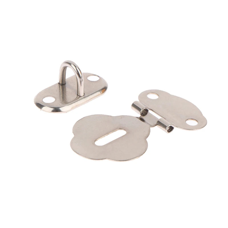 2Pair/Set Lock Hasp Hook Latch Lock Hinge Hardware Lock For Jewelry Box Diary Book Dra close-up view