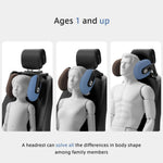 360° Adjustable Memory Foam Car Headrest Pillow | Neck Support for Kids & Adults close-up view