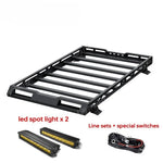 Aluminum Roof Rack Box With LED Spotlights for Suzuki Jimny 1998-2018 | Off Road 4x4 lifestyle view