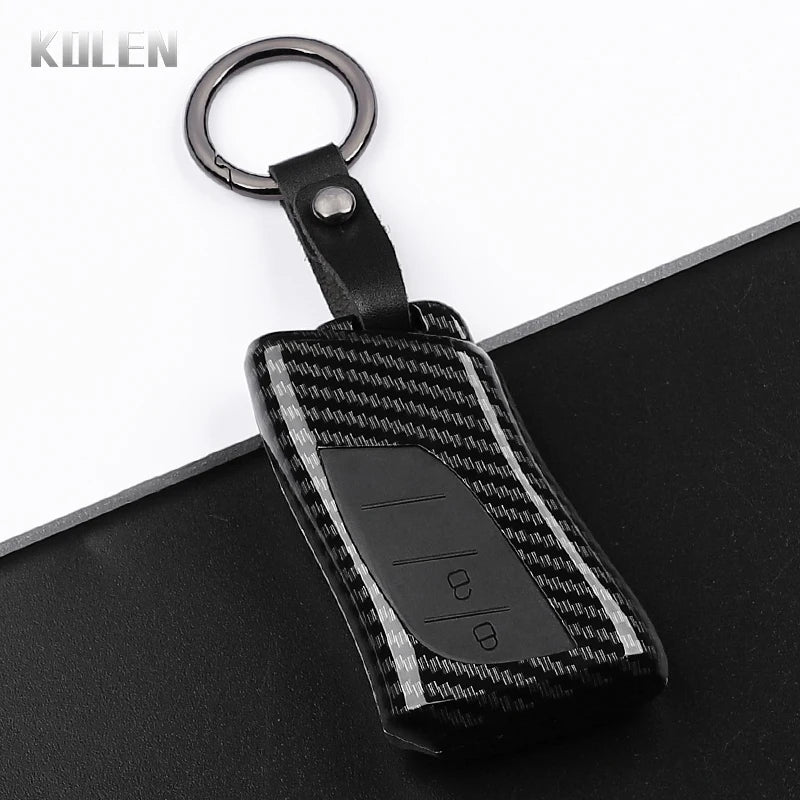 ABS Carbon Fiber Style Car Key Case Cover For Lexus NX ES UX US RC LX GX IS RX 200 250h 350h LS 450h 260h 300h UX200