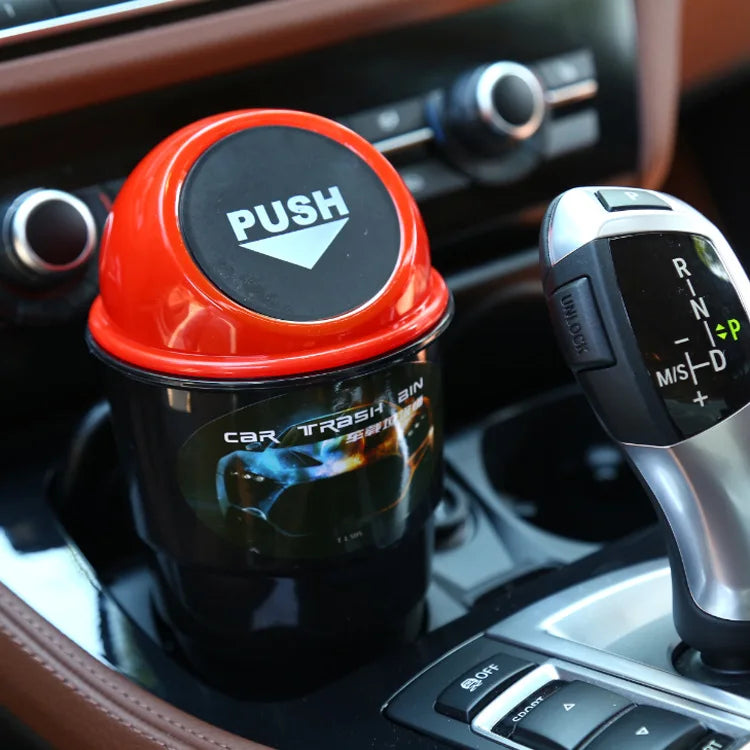 Car Cup Holder Trash Can Storage Bucket