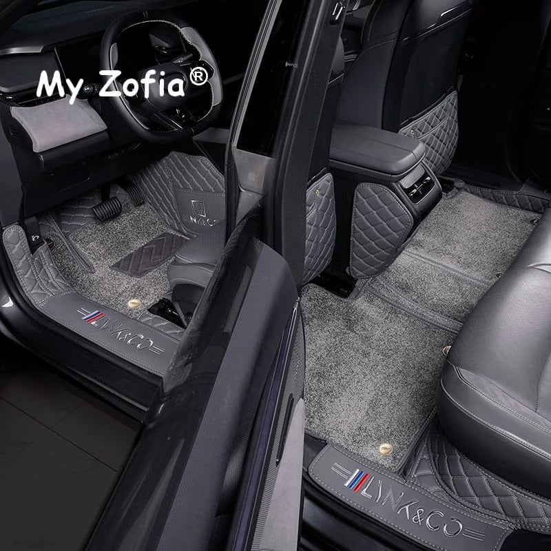 For Lynk & Co 08 EMP 2025 2026 Car Floor Mats Single Double Layer Wire Custom Foot Pads Salon Carpet Cover Interior Accessories