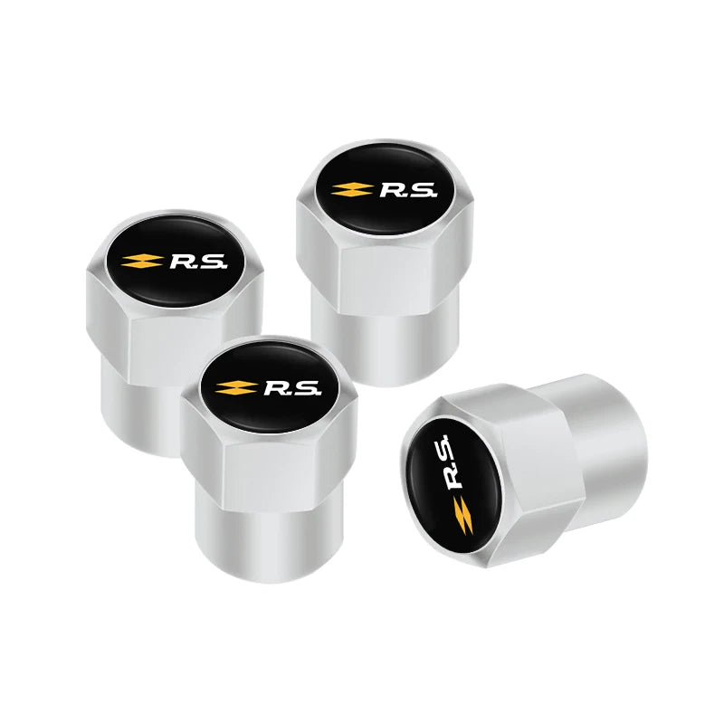 4Pcs Aluminum Alloy Tire Valve Stem Caps for Renault Models | Dust-Proof Car Tire Acc alternate view