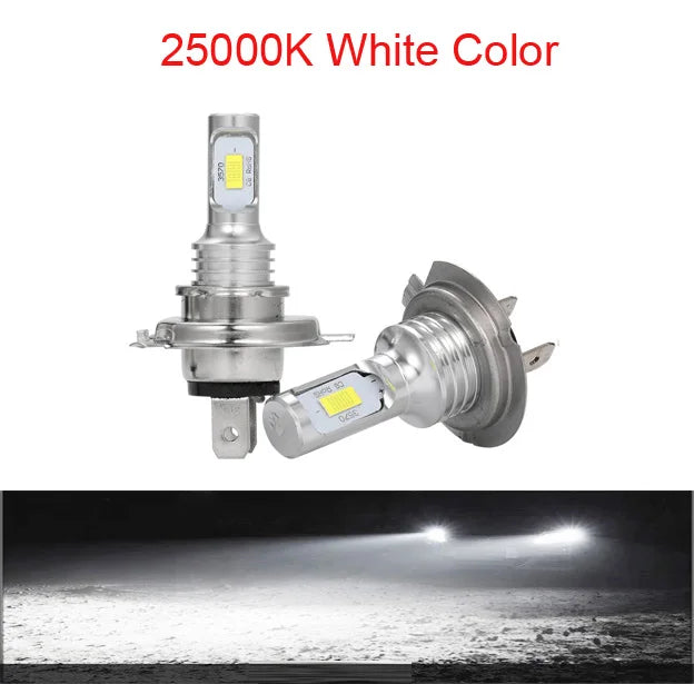 2Pcs H7 H1 H8 H9 H11 9005 9006 LED Bulbs HB3 HB4 CSP LED Super Bright Headlight DRL additional angle