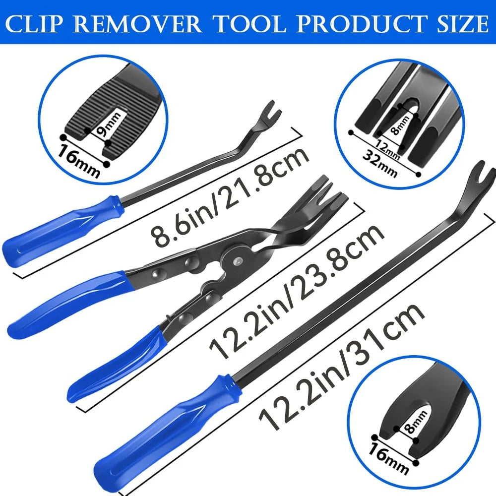 3Pcs Car Trim Removal Tool Kit, Panel Clip Remover Plier for Car Stereo Door Dash Int alternate view