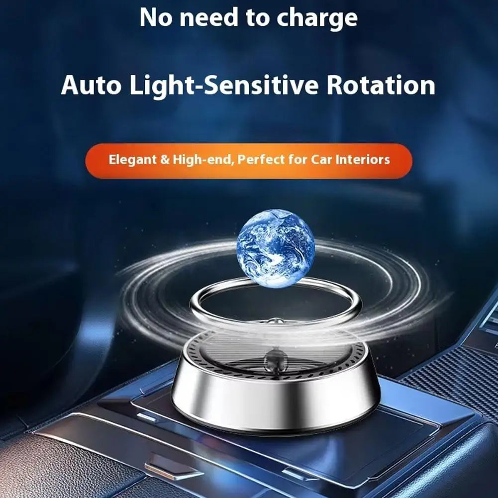 Solar Floating Planet Car Aromatherapy Diffuser Gravity Metal Scent Long-Lasting High-End Rotation Interior Sensing Z6C8