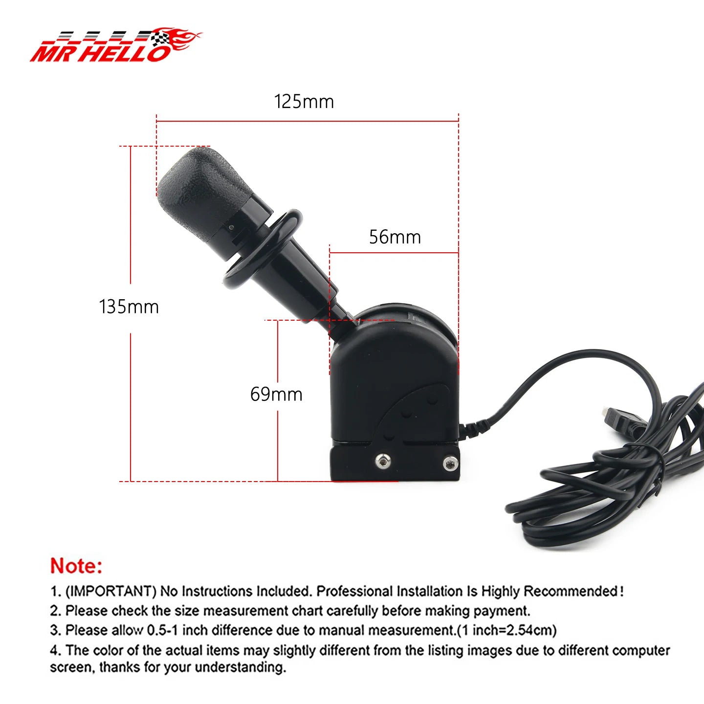 USB Handbrake for Logitech G923 G27 G29 Thrustmaster T300 PC | Truck Sim Racing Games alternate view