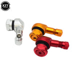 WYMECT 90 Degree Aluminum Alloy Motorcycle Tire Valve Stem | Tubeless Rim Valve additional angle