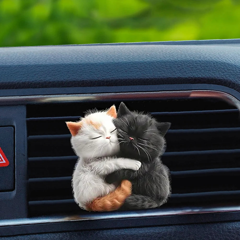 Car Cat Air Freshener Diffuser Car Air Outlet Perfume Clips Air Outlet Aroma Diffuser Ventilation Clip Car Interior Decoration