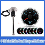 100mm-500mm Car Water Level Gauge Sensor with 7-Color Digital Pointer Indicator | 0-190 ohm Water Le