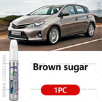 For TOYOTA AURIS Paint Repair Pen Touch Up Scratch Remover DIY Auto Accessories White close-up view