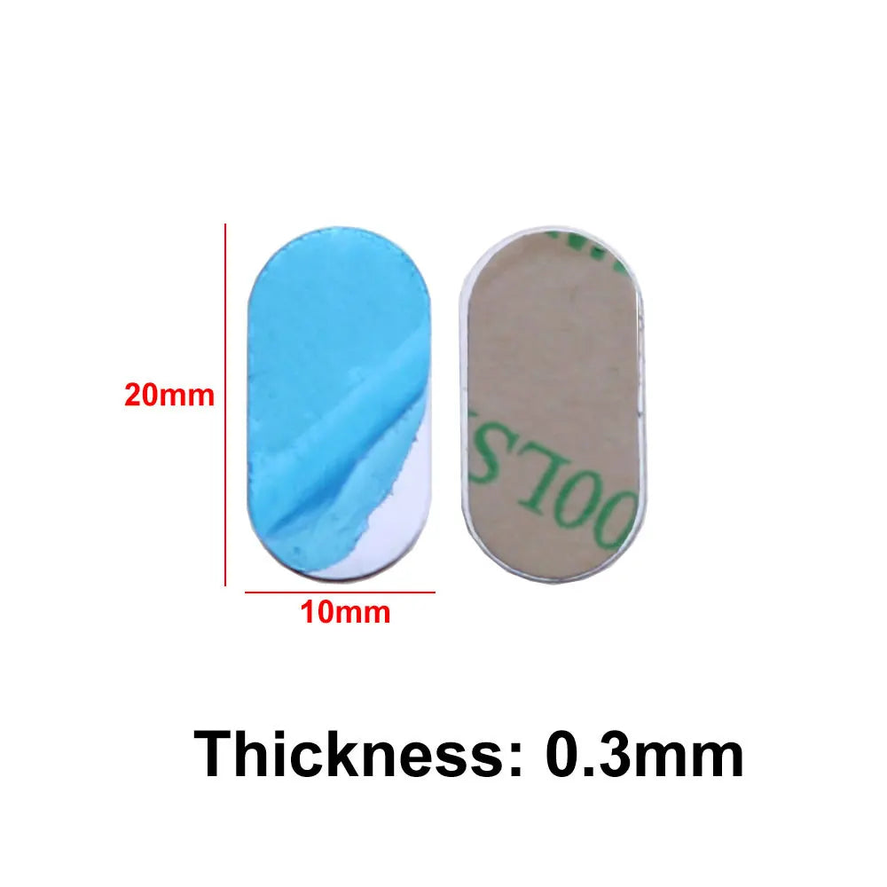 JCD 10pcs Silver Magnetic Metal Plate for Car Phone Holder | Universal Iron Sheet Mou alternate view