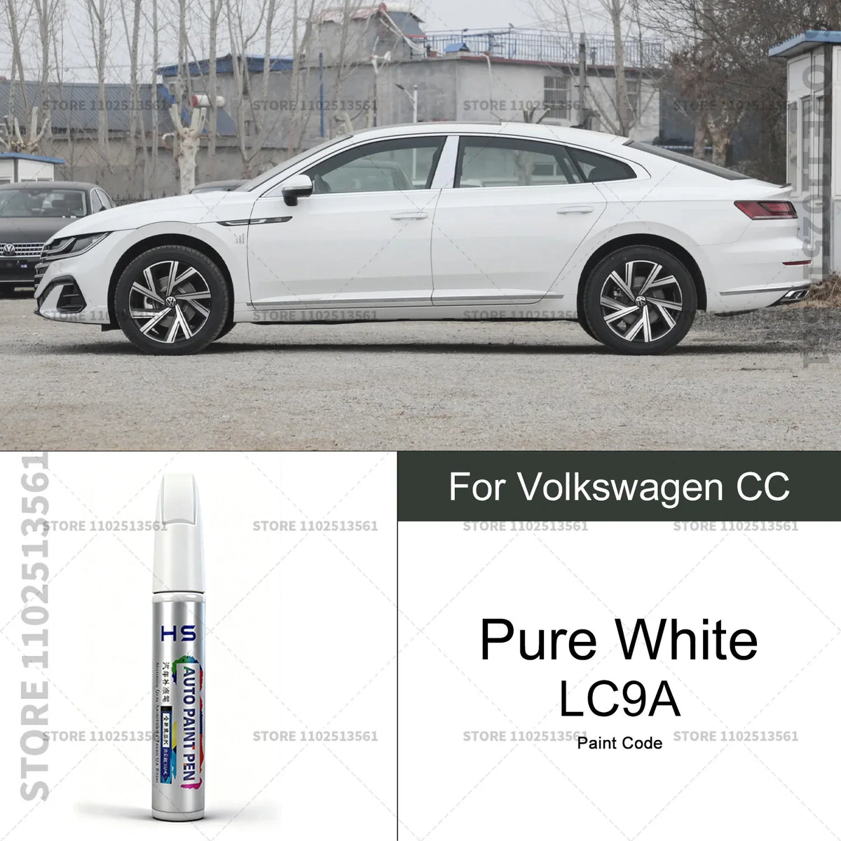 Car Paint Repair Pen For Volkswagen CC Touch Up Scratch Remover DIY Auto Accessories lifestyle view