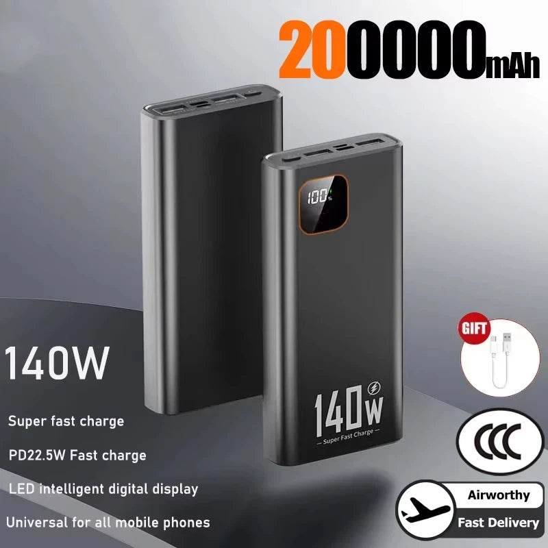 Lenovo 140W 500000mAh Ultra Capacity Power Bank | Super Fast Charging Portable Batter alternate view