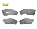 Left Hand Drive Soft Leather Door Panel Cover For Skoda Octavia 2007 2008 2009 2010 20 close-up view
