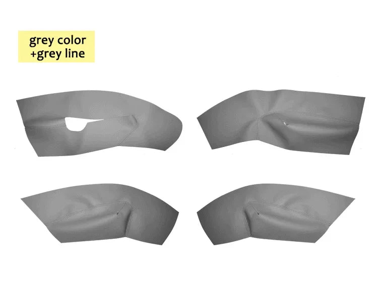 Left Hand Drive Soft Leather Door Panel Cover For Skoda Octavia 2007 2008 2009 2010 20 close-up view