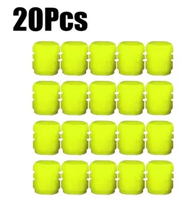 20Pc Luminous Valve Caps Fluorescent Night Glowing Decor Car Motorcycle Bicycle Wheel Hu detail view