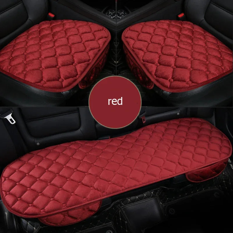 Car Front Rear Seat Cover Car Seat Covers Set Choose Car Seat Cushion Plush Seat Pad Protector Autom