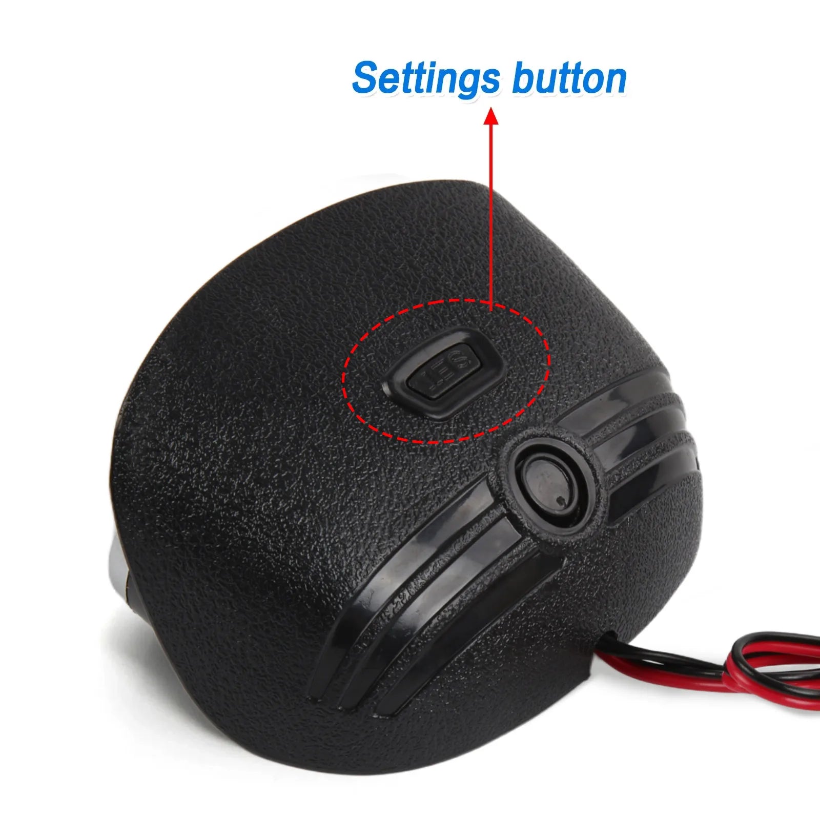 12V Car 2 in 1 LCD Gauge Voltmeter and Water Temperature Meter | 1/8 NPT Temp Sensor W close-up view