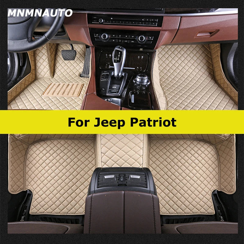 MNMNAUTO Custom Car Floor Mats For Jeep Patriot 2007-2017 Auto Carpets Foot Coche Accessorie