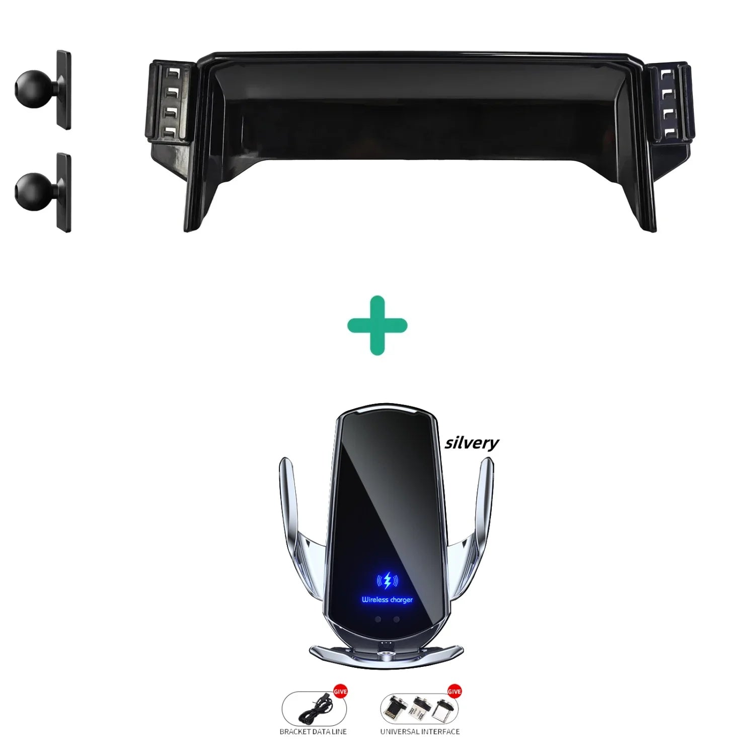 For Toyota Corolla E210 2019 2020 2021 2022 Car Phone Holder Dual Bases Stand Wireless Charging Mobile Mounts Axio Accessories