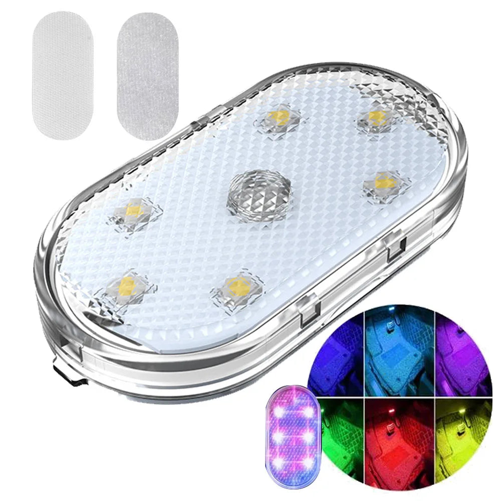 1pc Car LED Light Interior Lighting Atmosphere Lamp for Armrest Box Trunk Switch Touc lifestyle view
