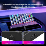 Car RGB Sound Control Pickup Light | Dynamic Gradient Atmosphere Lamp for Air Vent or close-up view