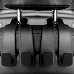 Car Headrest Hooks Hanger for Bags Seat Back Organizer Holder Clips Auto Fastener Hook close-up view