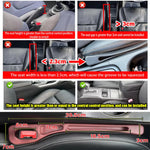 Car Seat Gap Filler Console Organizer 2 Pcs Black lifestyle view