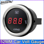 12V 24V 52mm Car Voltmeter Gauge Set | Water Temp Oil Temp Oil Pressure detail view