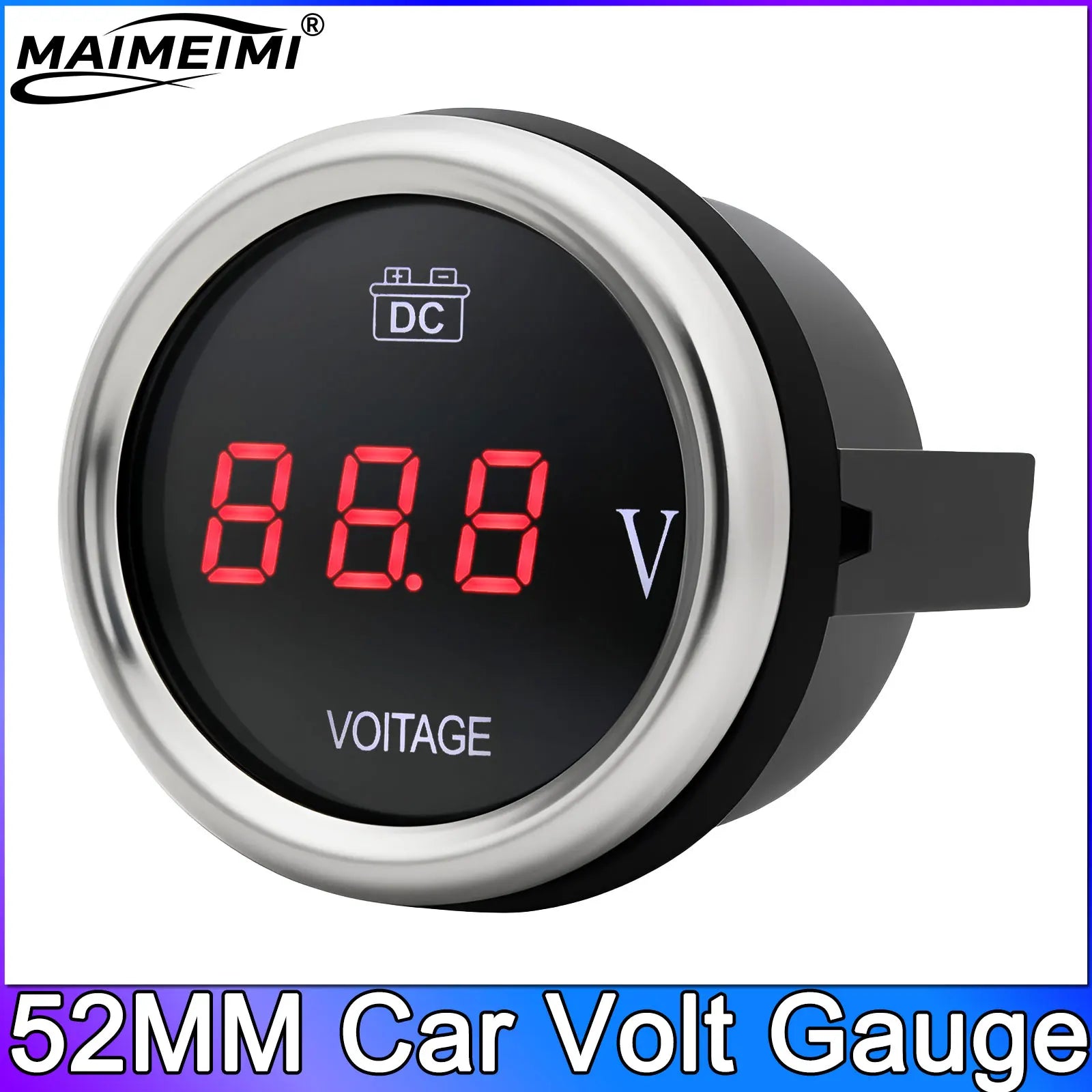 12V 24V 52mm Car Voltmeter Gauge Set | Water Temp Oil Temp Oil Pressure detail view