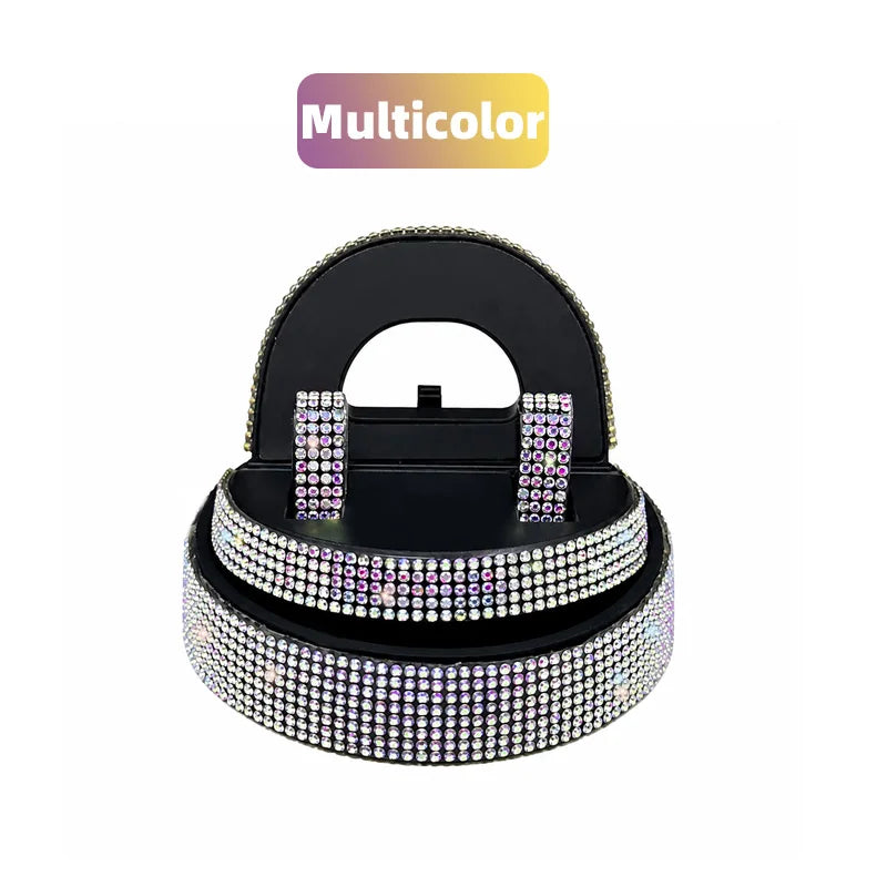 Rhinestone Car Phone Holder Universal Air Vent Mobile Phone Stand Mount Auto Interior, C detail view