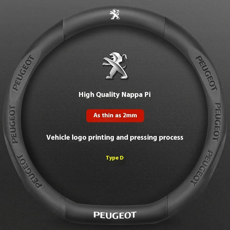 Car Steering Wheel Cover For Peugeot 106 107 108 206 207 208 301 307 308 406 407 408 508 detail view