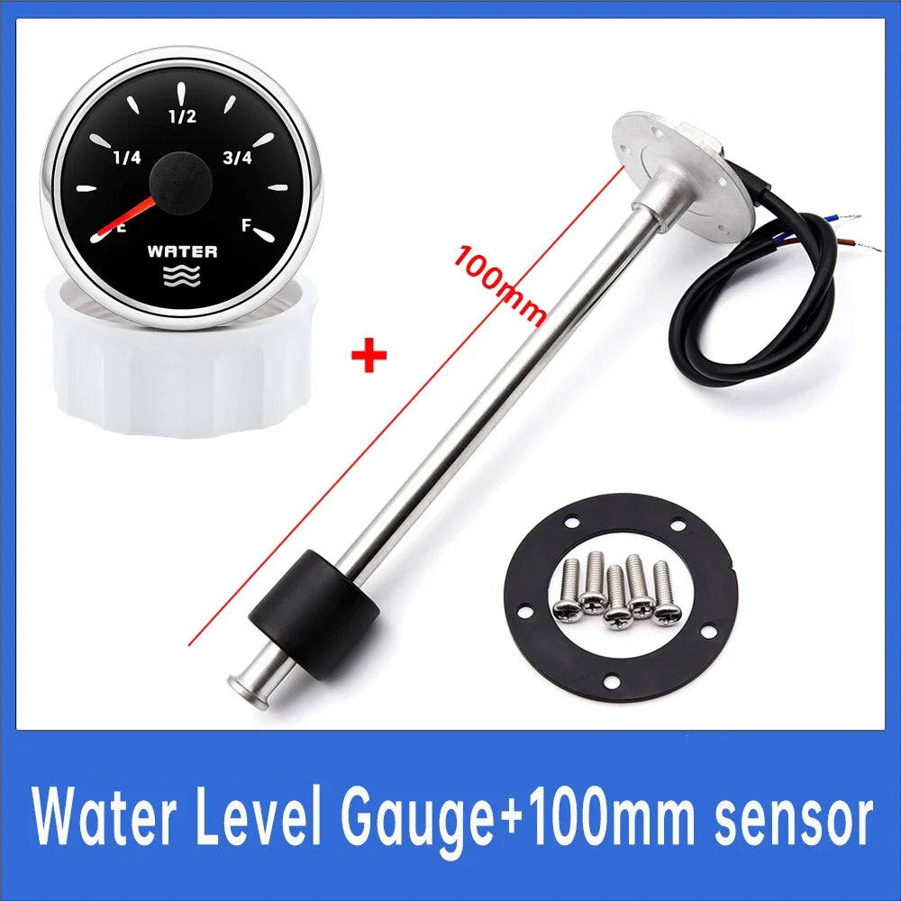 100mm-500mm Car Water Level Gauge Sensor with 7-Color Digital Pointer Indicator | 0-1 alternate view