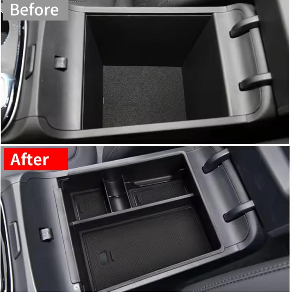 Car Center Console Armrest Storage Box Tray for Hyundai Tucson NX4 2021 2022 2023 Organizer Container Accessories